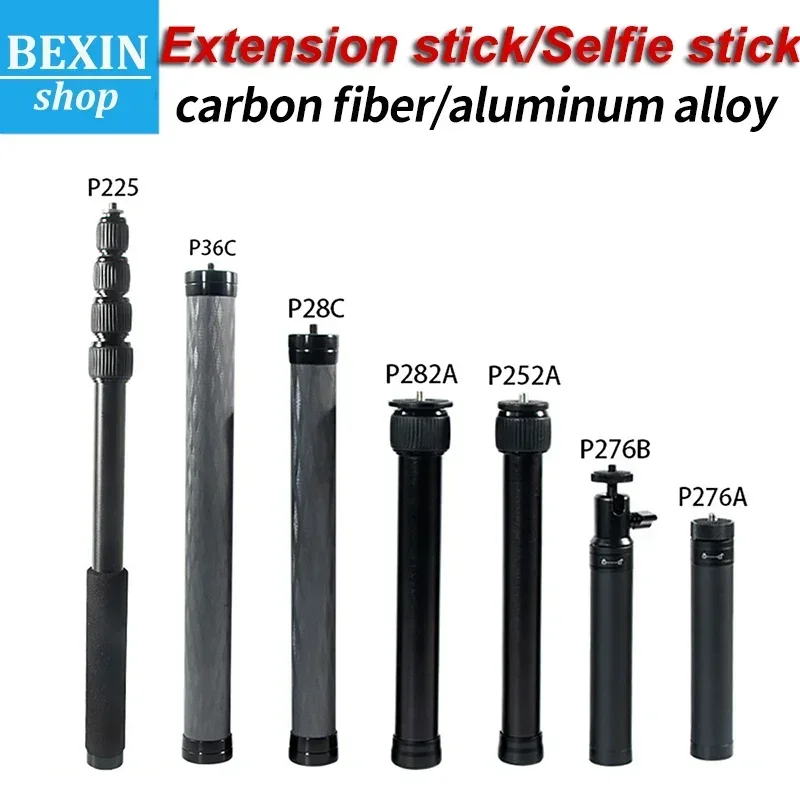 Tripod extension Selfie stick with 1/4 or 3/8 screws Handheld stabilizer adapter Adjustable tripod monopod SLR camera extension