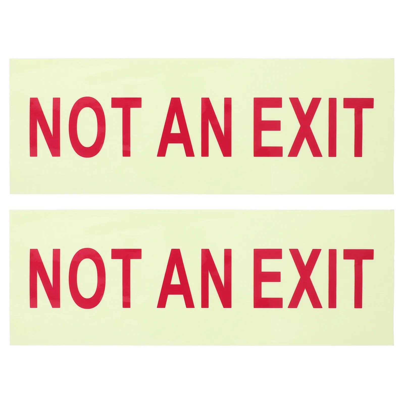 

2 шт. светящиеся в темноте знаки «Выход» (не указывают направление), самоклеящиеся наклейки для обеспечения безопасности при аварийной эвакуации в коммерческих помещениях