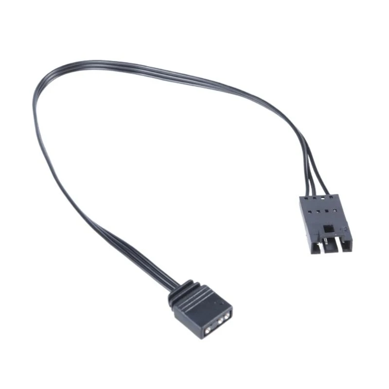 G6DD Flexible LED Lighting Extension Cord 4Pin 3Pin Male to Female for Computer Cases LED Strips Light Cord 25cm 9.84in 24AWG