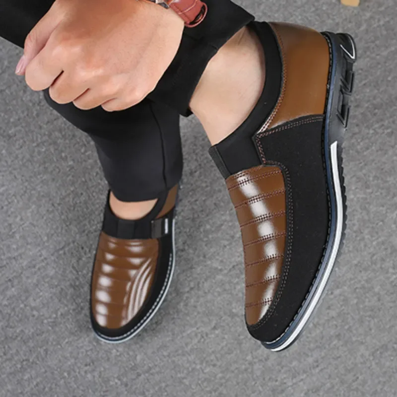 Large Size Mens Casual Leather Shoes Men Loafers Moccasins Comfortable Fashion Driving Shoes Men's Business Shoes  Male Flats