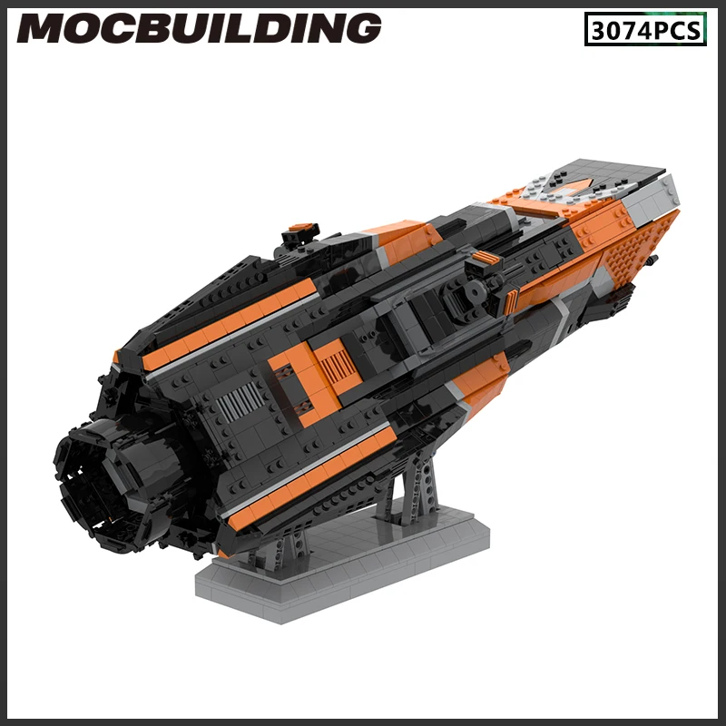 Space Ship MOC Building Blocks Patrol Destroyer Corvette Frigate Battleship Modular Model DIY Bricks Gifts Birthday Present