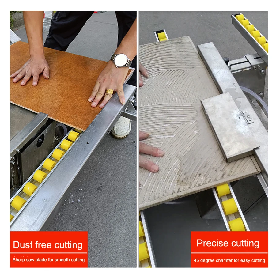 แบบพกพา45องศา Miter ตัดเครื่องเลื่อยและตัดตารางกระเบื้องหินอ่อนหินแกรนิตหินตัดเครื่องมือ