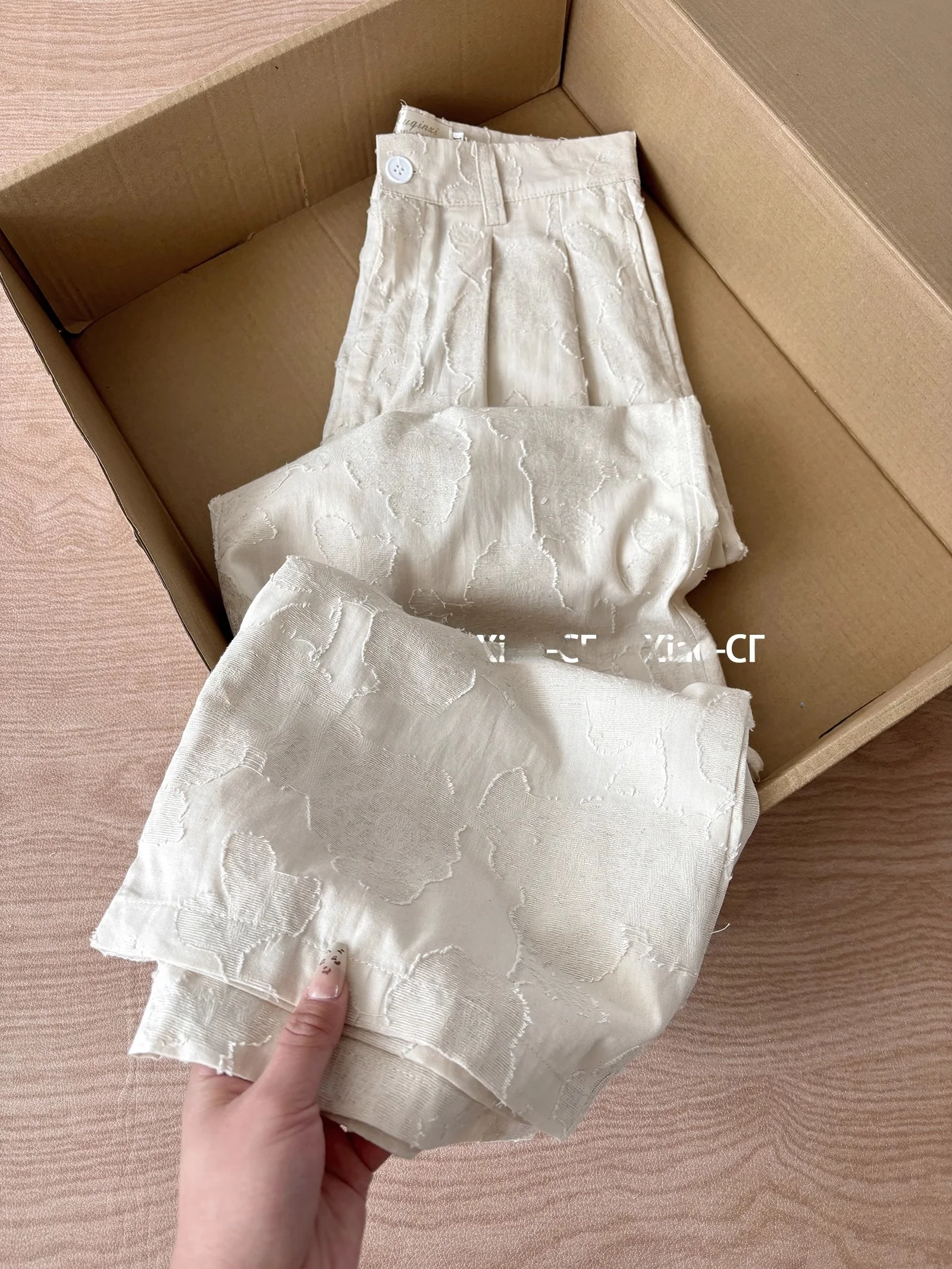 

Льняной костюм, широкие брюки, женские летние элитные свободные драпированные брюки, крутые удобные длинные брюки-бананы, модные