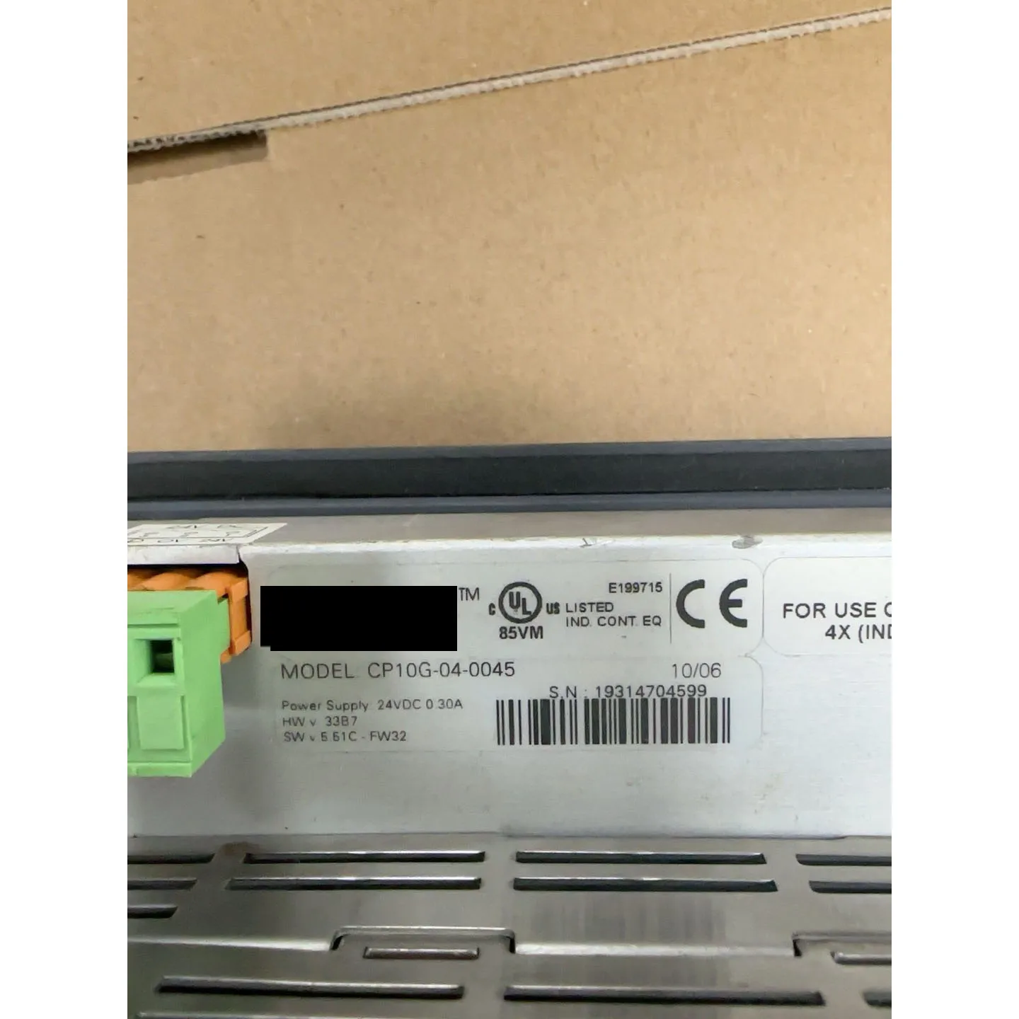 CP10G-04-0045  Human Machine Interface   With warranty