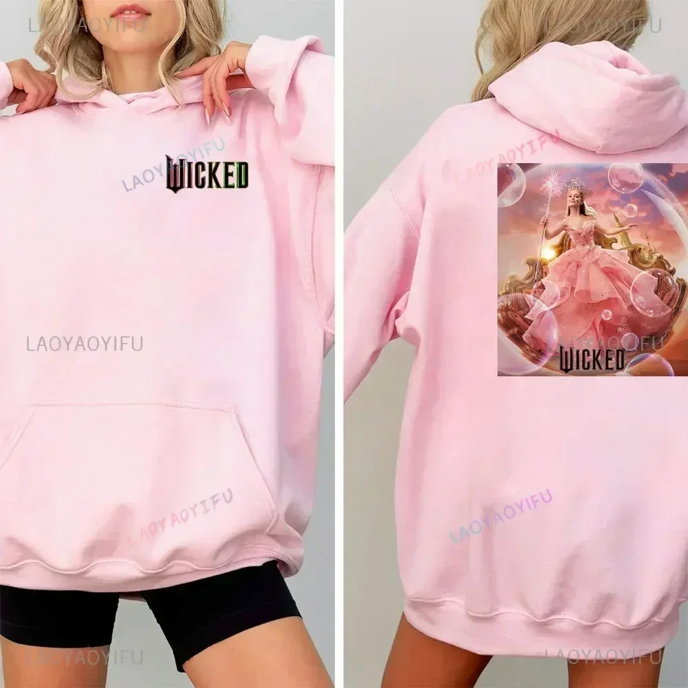 Männer Frauen Sudaderas Wicked Fantasy Film Grafik Druck Sweatshirts Herbst Winter Lose Pullover Winddicht Unisex Casual Hoodies