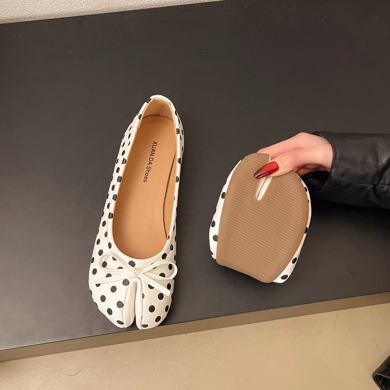New Brand Women Flats Soft Ballet Shoes Slip on Loafers Soft Moccasins Tabi Ninja Casual Shoes Mujer Ladies Shoes Bow Knot Mujer