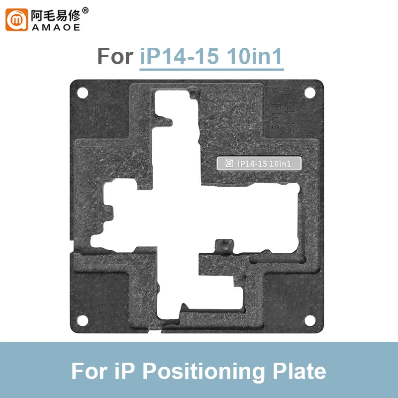 AMAOE 24 w 1 Środkowa ramka do sadzenia blaszanej platformy do IP X XSM 11 12 13 14 15ProMax 0,12 mm Magnetyczny szablon do reballingu BGA