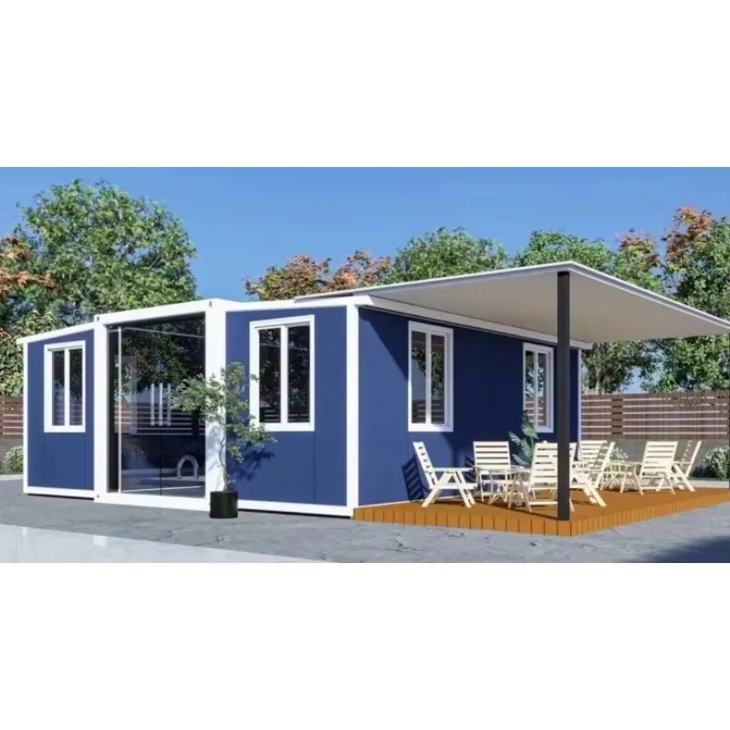 Luxury Foldable Mobile Cabin House Fast Folding Installation Expandable Structure Customized Terrace Design for Villa Resort