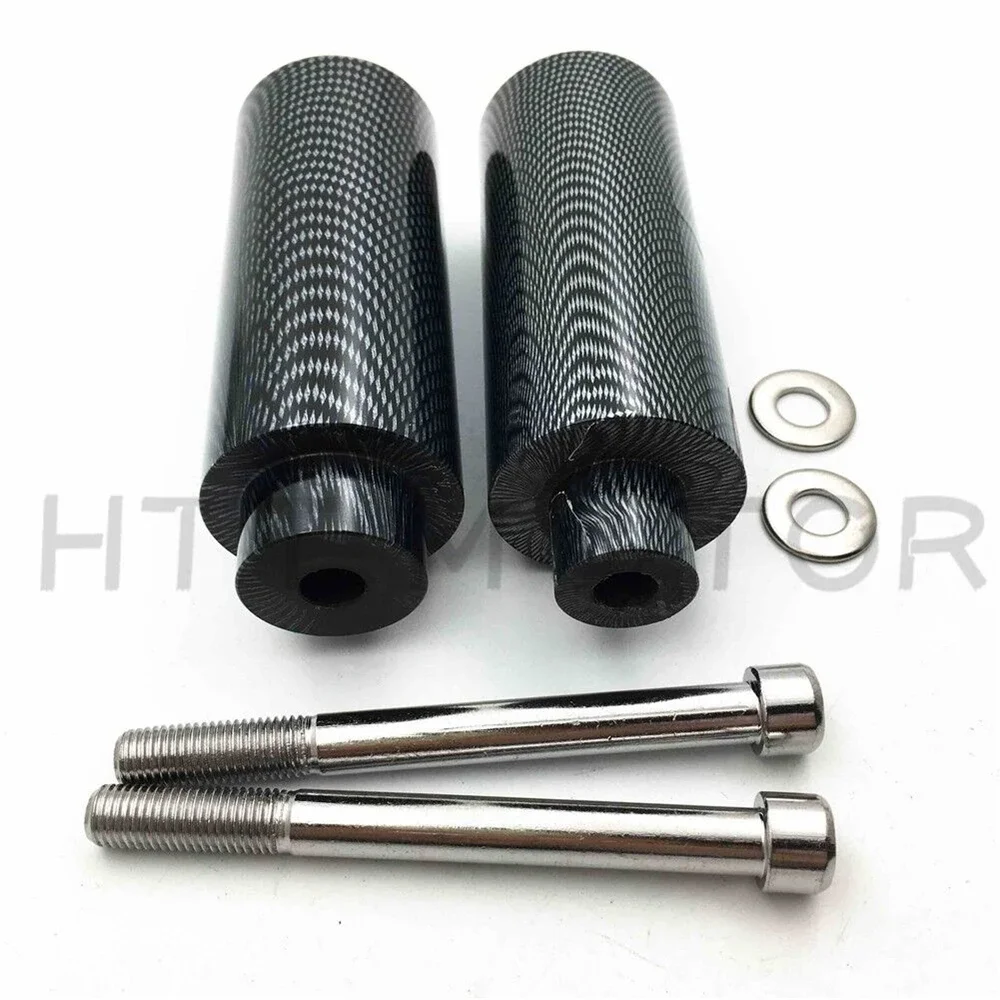 Long Carbon Frame Sliders Crash NO-CUT Version For Honda CBR600 F4 F4i 1999-2007 2004 2005 2006 Aftermarket Motorcycle Parts