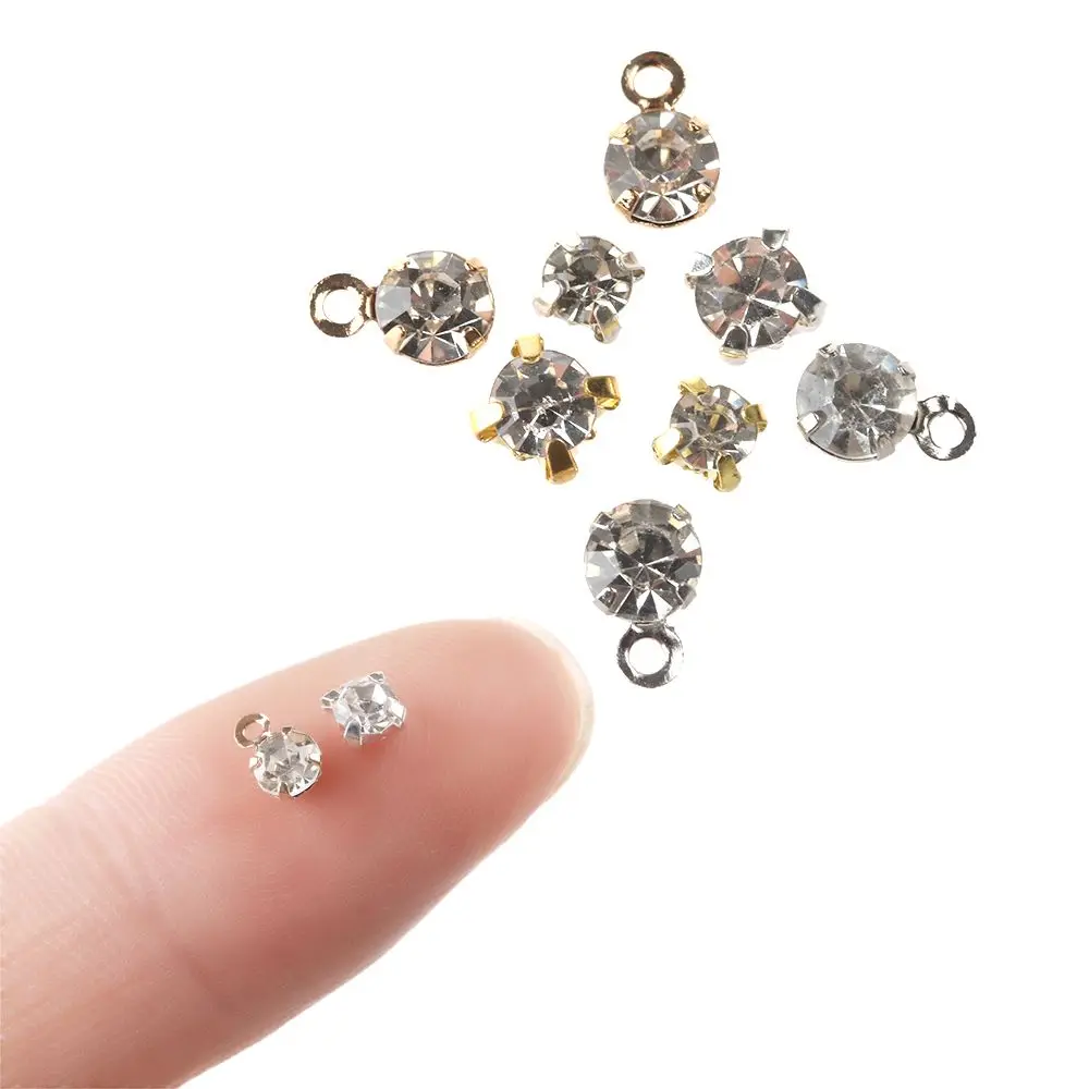 Shining Diamond Bags Shoes Accessories Patchwork Decoration DIY  Clothes Mini Button Rhinestone Buckles  Buttons