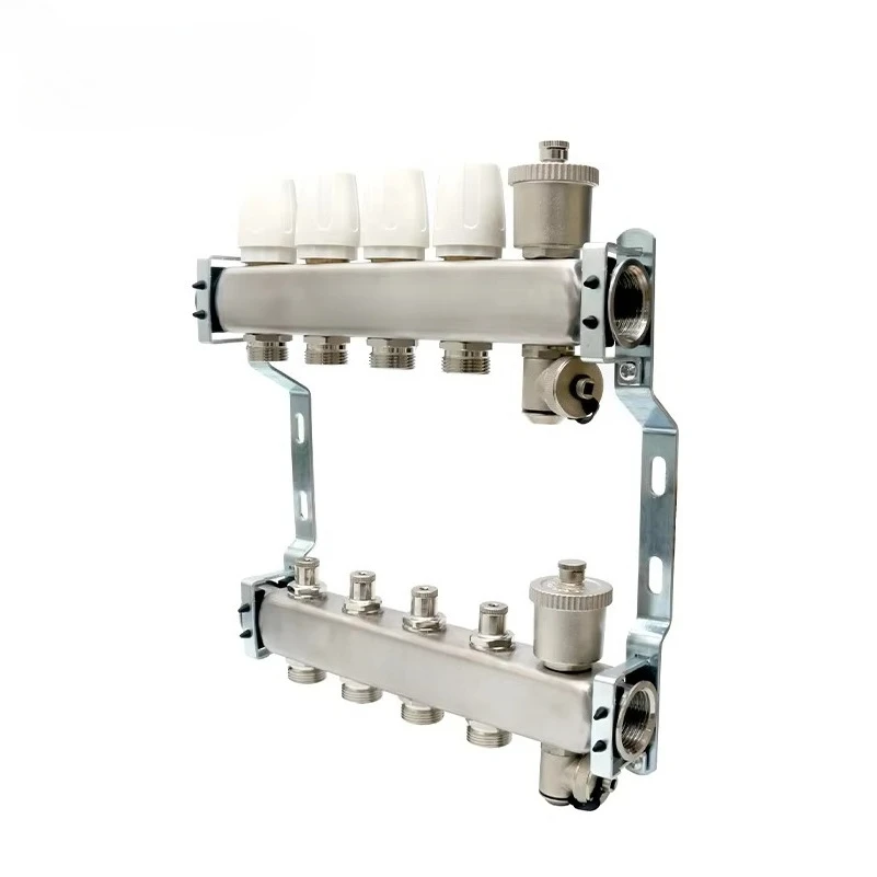 

High Quality Cw617n Brass 304 2way-12way Underfloor Heating Ifan Brass Water Manifold