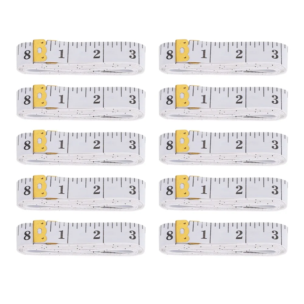 10pcs-portable-120-inch-soft-measuring-tape-white-flexible-ruler-body-measuring-tape-tailor-tape-for-sewing