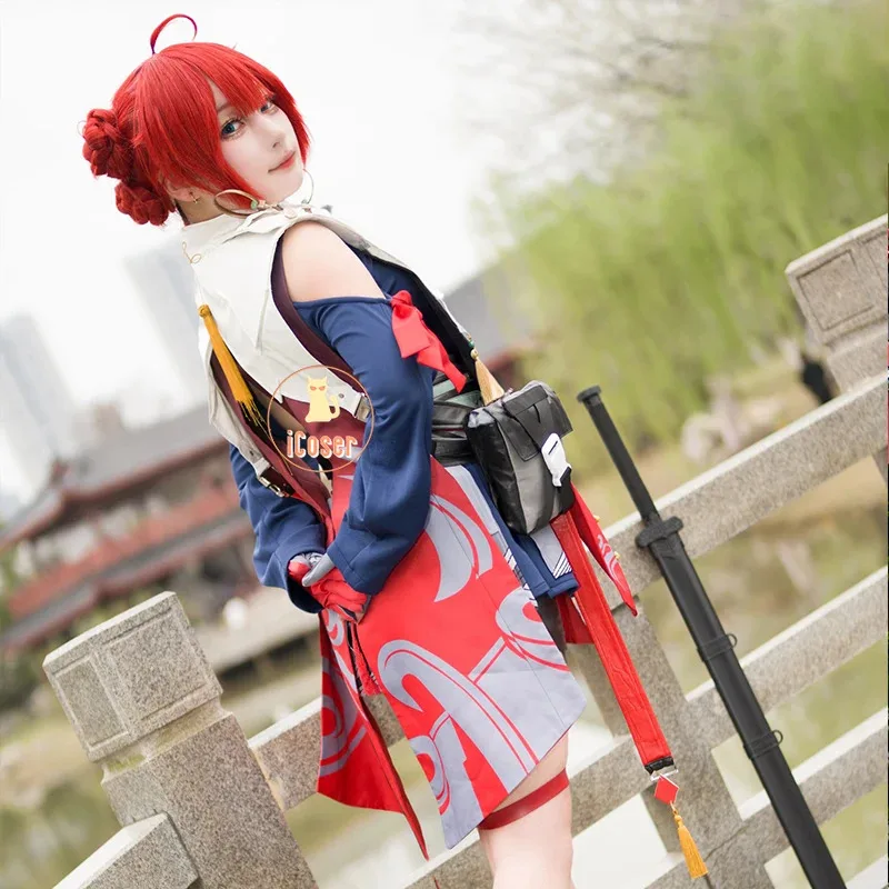 Wuthering Waves Danjin Косплей Костюм Парик Платье Униформа Midnight Rangers Mutant Resonator Jinzhou Huanglong Хэллоуин для женщин