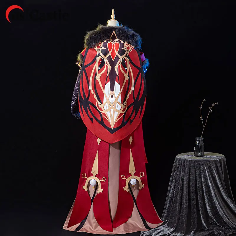 Jogo genshin impacto cosplay la signora cosplay traje npc a bela senhora uniforme de halloween la signora trajes para roupa feminina