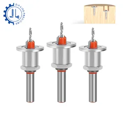 8 mm Shank Drill Bit Set Adjustable Counter Sink Drill Bits for Wood Hand Tools Woodworking 1/4 mm Adjustable Wood Drill Bit