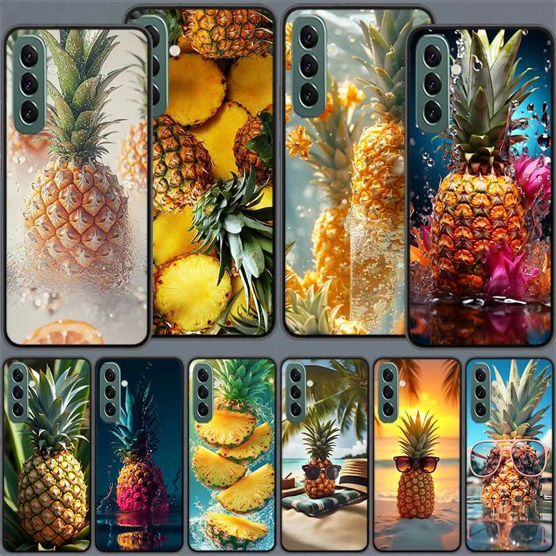 Harvest Pineapple Phone Case for Samsung A54 A14 A24 A34 A17 A37 A57 A55 A35 A25 A15 A07 A05S A04S A12 A22 A32 A52S A72 Galaxy N