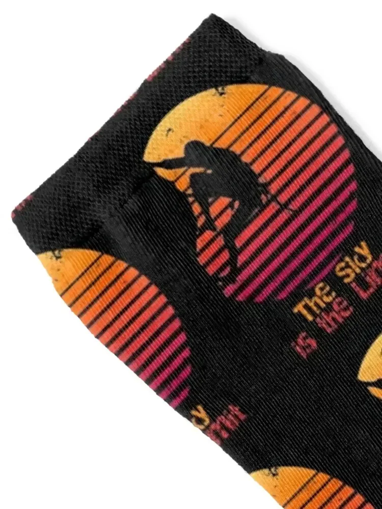 Rock Climbing Distressed Sky is the limit Climber Gift Socks Children's Climbing summer anime Socks Man Women's