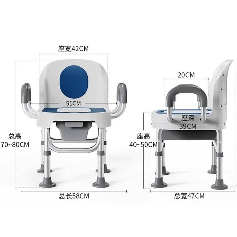 Elderly Chair Toilet Stool Foot Home Furniture Bathroom Adult Bath Squatty Potty Shower Senior Asen Bathhouse Dusjstol Chair Use