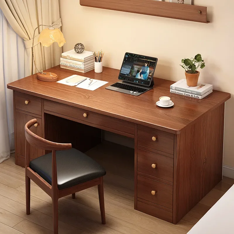 for Computer Desk Household Student Study Writing Desk with Drawers Simple Workbench Table for Bedroom Office