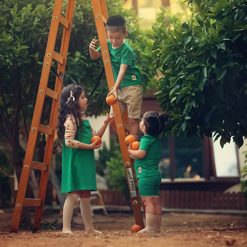 Family Matching Clothes Summer Collection Girl Dress Boy Top Tee Shirt Baby Set Girl Skirt Green Children Cotton Clothing Outfit