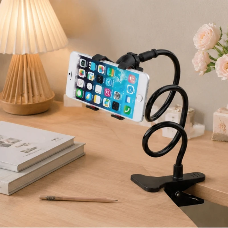

2PCS Universal Lazy Phone Stand, Adjustable Long Arm Bracket for Bedside and Desktop, Mobile Holder Compatible with