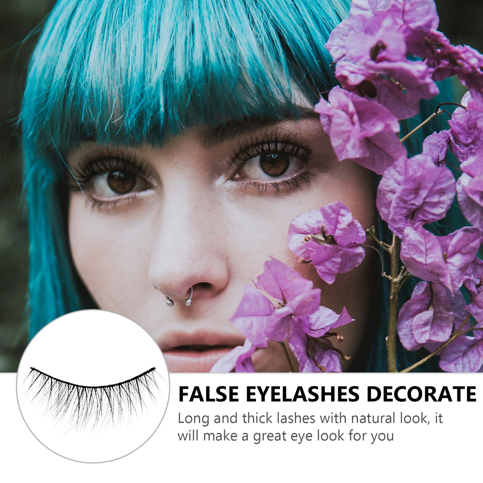 5Pairs Natural Cross False Eyelashes Handmade Hair Thick Long Eye Lashes for Party Wedding Nightlife Daily Makeup Tool