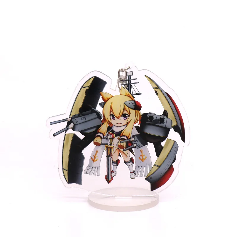 10CM Hot Anime Azur Lane Figures Queen Elizabeth Unicorn Acrylic Stands Model Cute Plate Desk Decor Toy Fans Birthday Gift