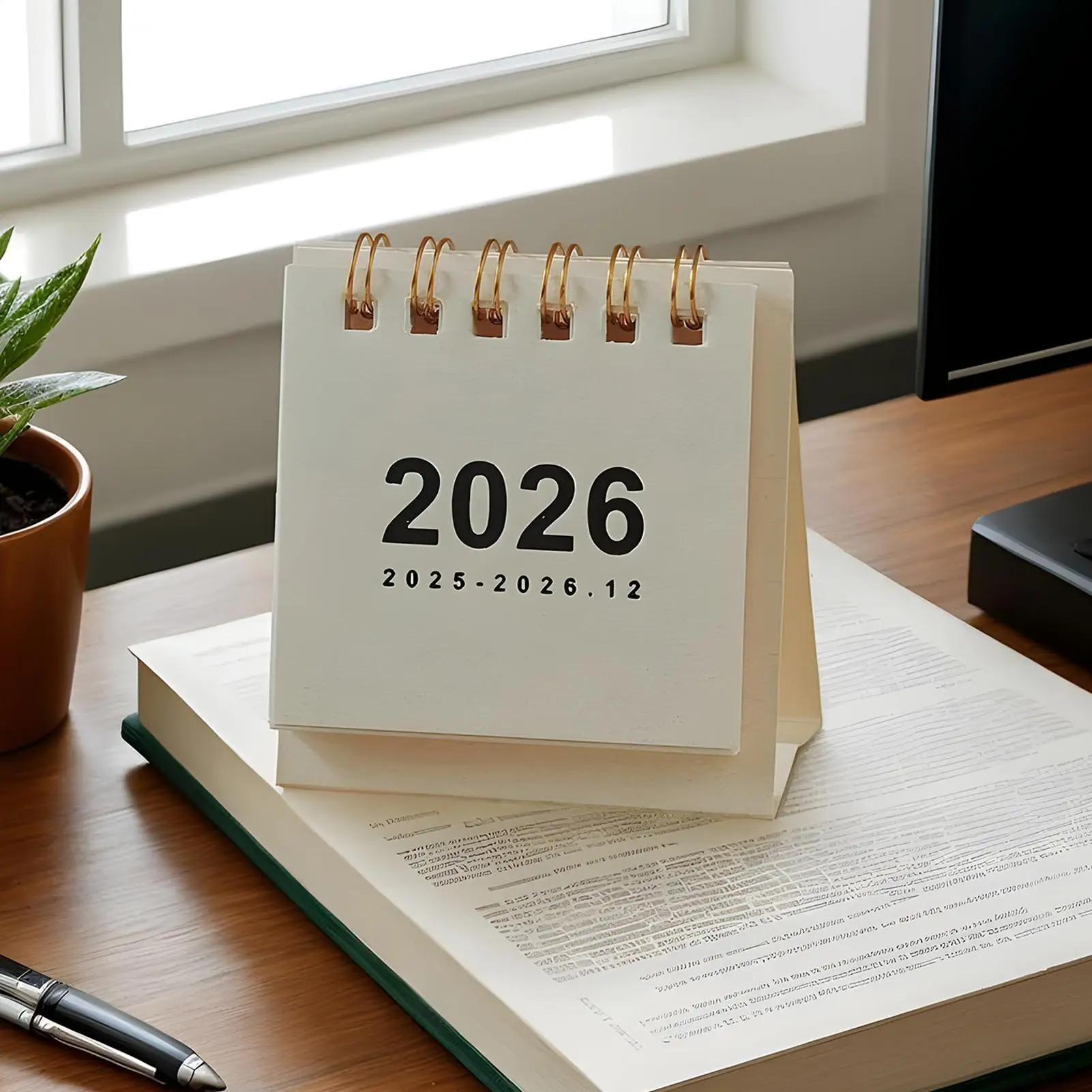 Desk Calendar 12 Months Calendar From Jan 2026 Dec 2026 Daily Scheduler Yearly Planner Planning Organizing Aesthetic Offices