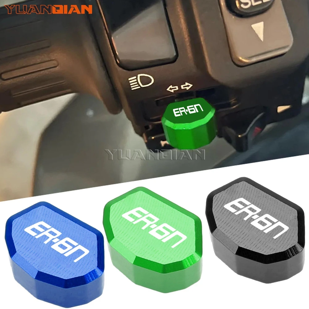 For KAWASAKI ER6N ER 6N 2009 2010 2011 2012 2013 2014 2015 2016 2017 Motorcycle Accessories Switch Button Turn Signal KeyCap