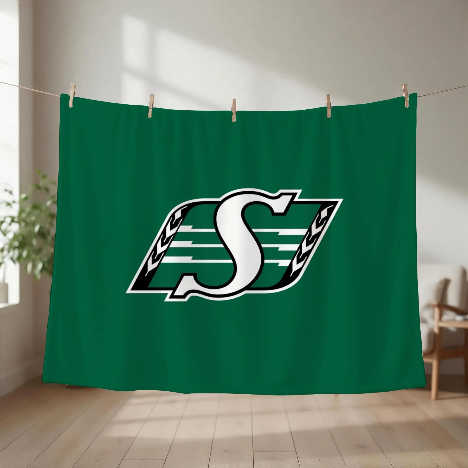 Fan Roughriders Saskatchewan merch Throw Blanket Nap Sofa Quilt Flannel Fabric Sofa Throw Blankets