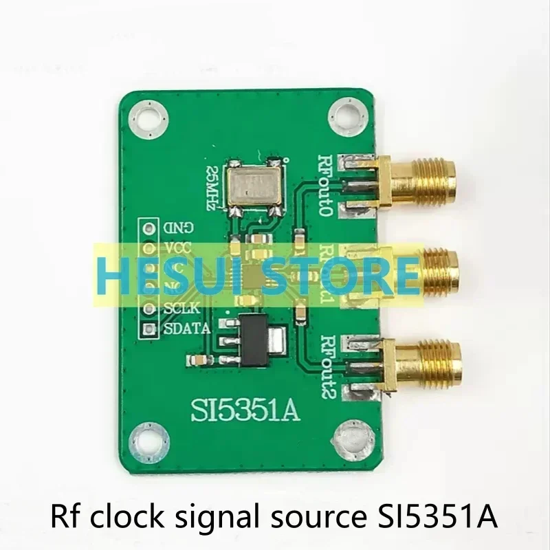 

Модуль SI5351A, источник радиочастотного тактового сигнала 50 кГц-200 МГц, регулируемый генератор тактового сигнала, требует внешнего управления через микроконтроллер.