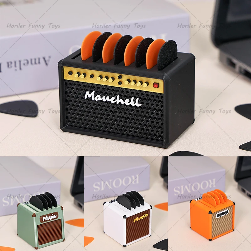 3D Printed Large-Capacity Portable Guitar Picks Holder Picks Storage for Guitar Accessories Personalized Home Desk Decoration