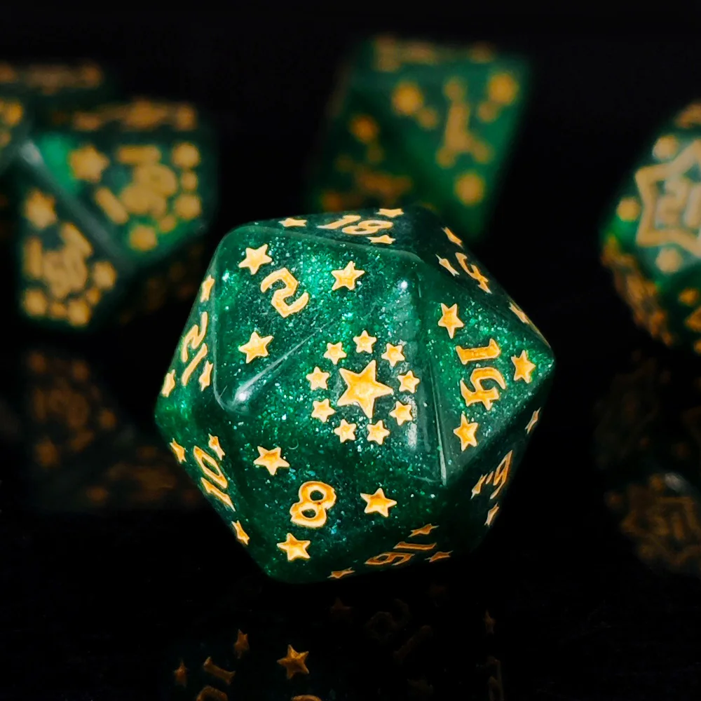 7 قطعة/المجموعة الزنزانات والتنينات الاكريليك الجميلة نجوم النرد مجموعة للمنزل نادي KTV الترفيه التبعي