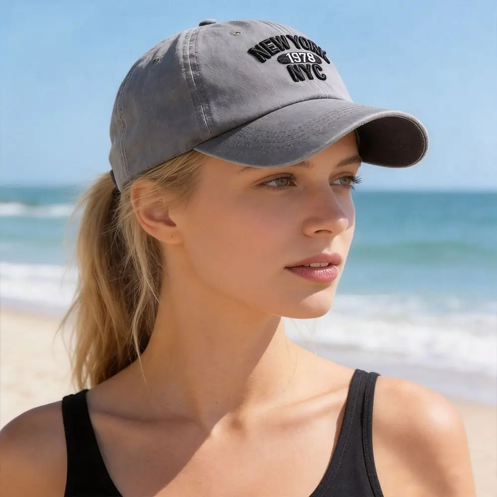 

NEW YORK 1978 Embroidery Baseball Cap Adjustable Cotton Washed Snapback Baseball Cap Hip-hop Sunscreen Hats