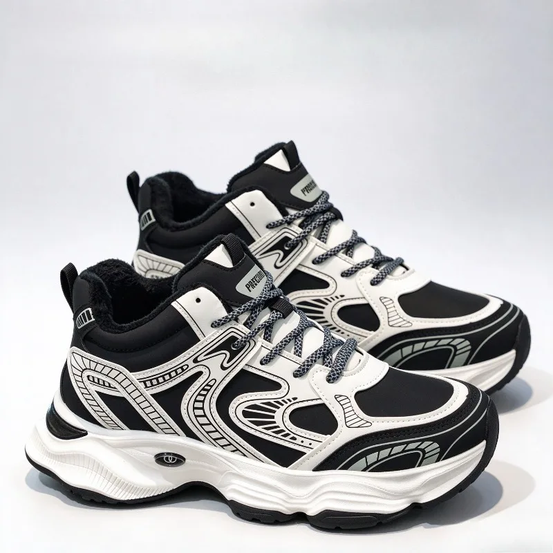 2026 New Style Men's Winter Sneakers Comfortable Warm Cotton Shoes Fashion Designer Mens Platform Casual Shoes Кроссовки Мужские
