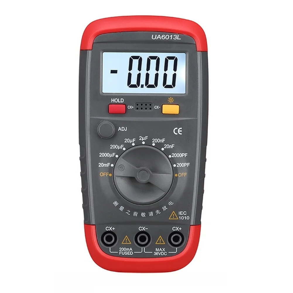 

Field Inspections Capacitance Meter High Accuracy Capacitance Tester Manual Range Selection Compact Lightweight
