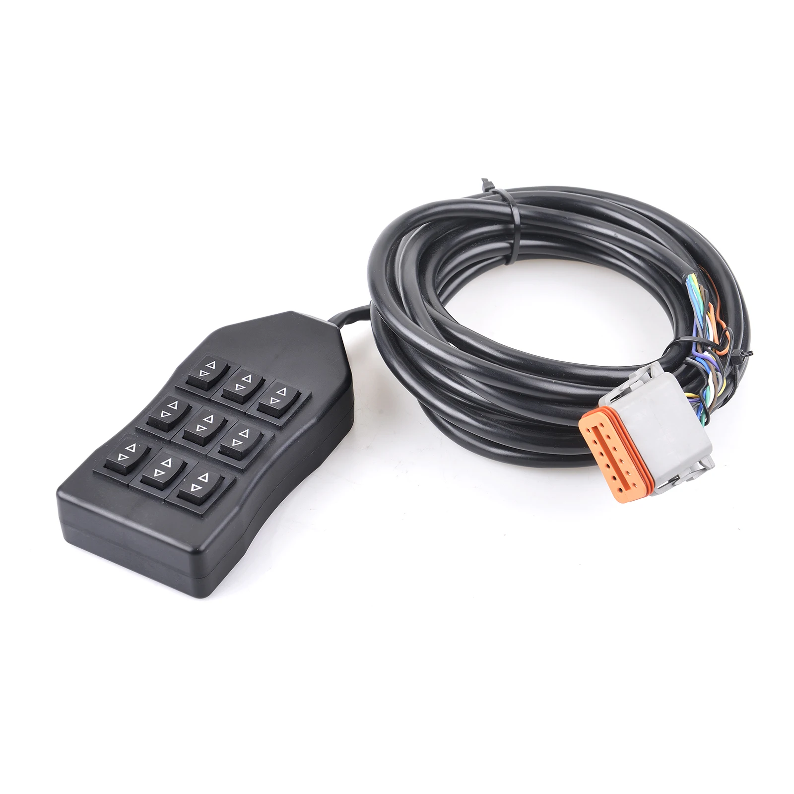 12V Universal Air Ride Suspension Manifold Valve 9 Switch 5M Box Controller 52mm 2 Display Pressure Gauge 1/8 Kit