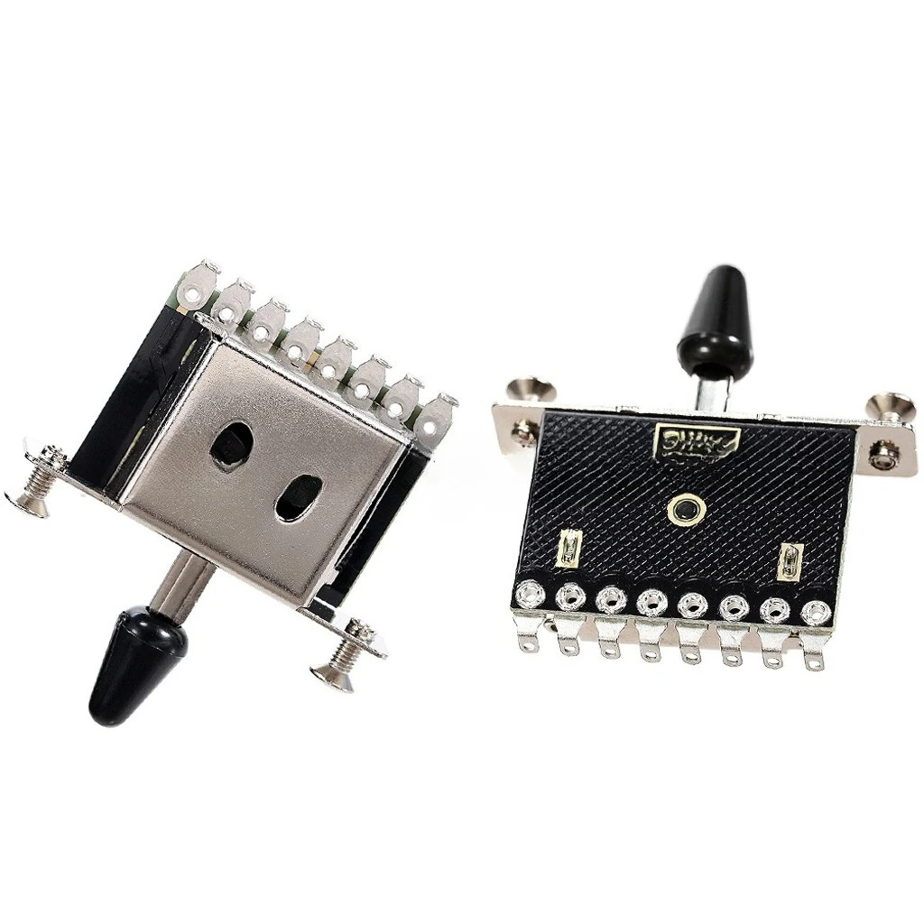 Electric Guitar 5-Way Selector Switch Black Knob 5 Position Pickup Toggle Switch Fit Stratocaster ST Guitar Circuit Hardware