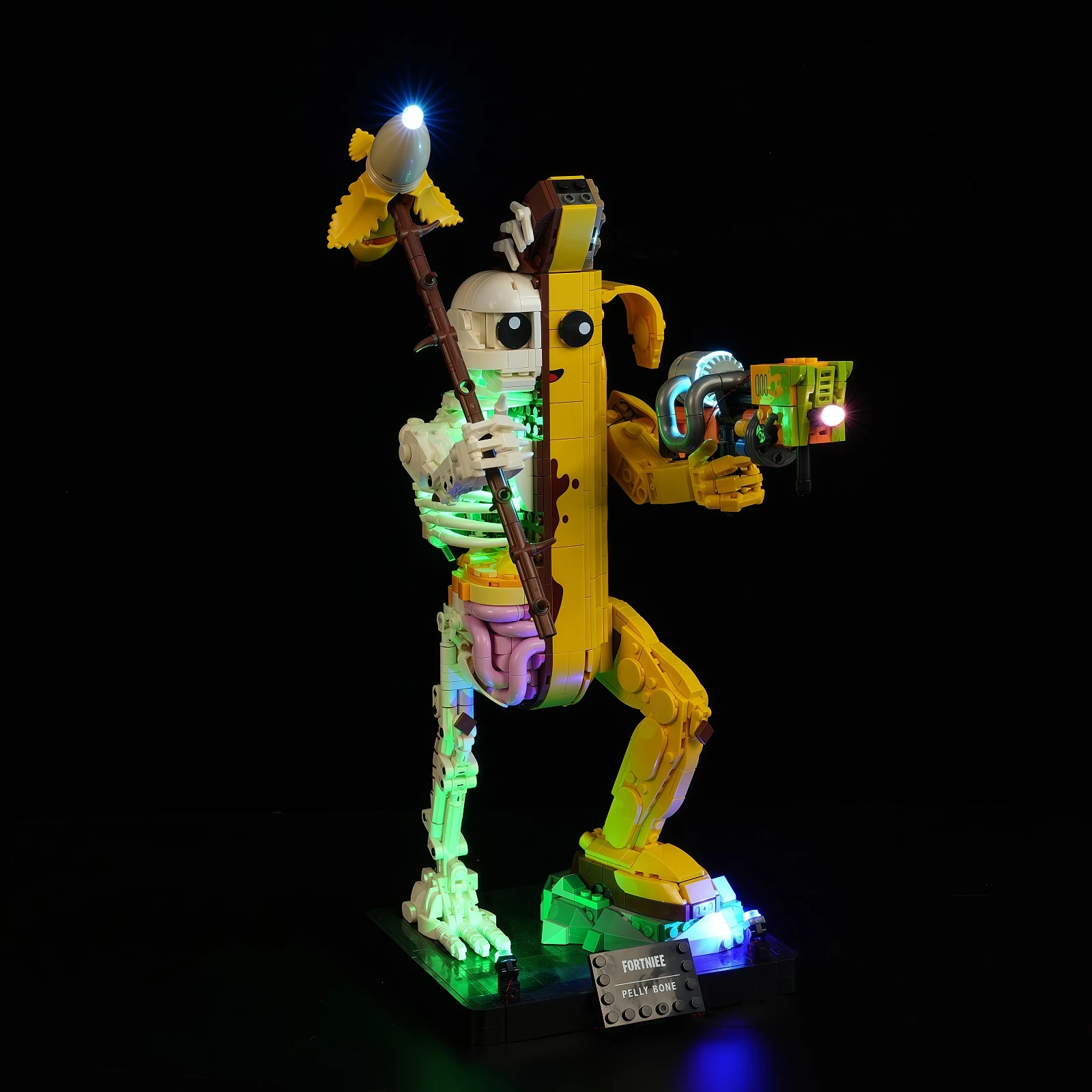 مجموعة إضاءة LED MAXCXT لـ LEGO 77072 Fortnite Peely Bone DIY مصباح ديكور لا يشمل مكعبات البناء ﻿