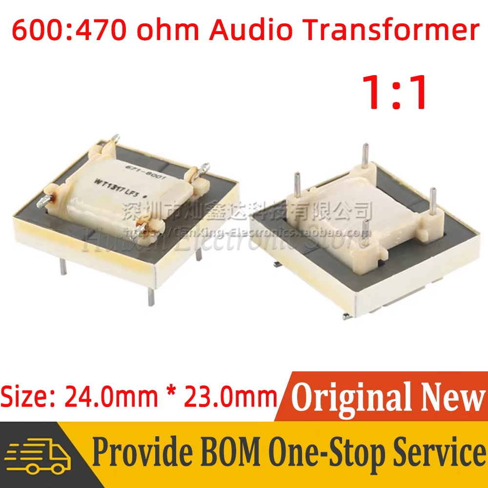 

2pcs 671-8001-LF3 DIP Digital Audio Transformer Impedance Ratio 600 ohm : 470 ohm 1:1 isolation Signal Isolator Transformer