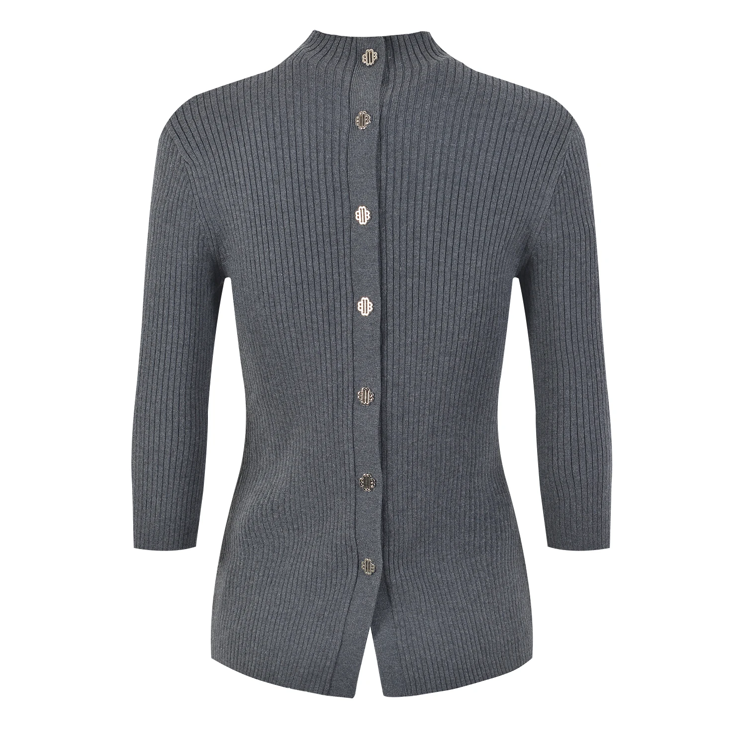 เสื้อถักไหมพรมคุณภาพสูง ทรงเข้ารูป แขนยาว 7 ส่วน สำหรับใส่เป็นชุดชั้นในหรือชุดลำลอง ผ้าริบยืดหยุ่น แฟชั่นทันสมัย เสื้อถักสำหรับผู้หญิง