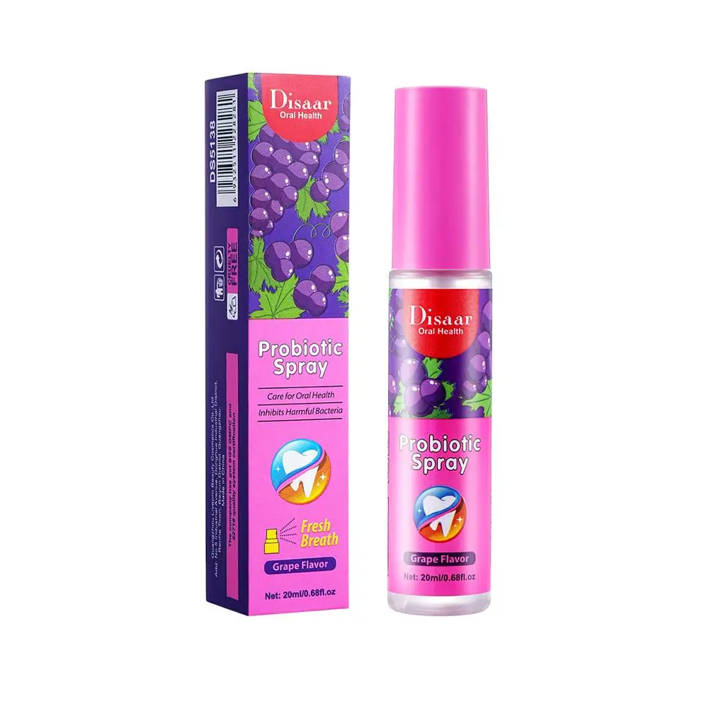 20Ml Ademverfrisser Spray Citroendruif Mint Smaak Artefact Vrouwelijk Draagbare Adem Kussen Mond Spray Reinigingsspray