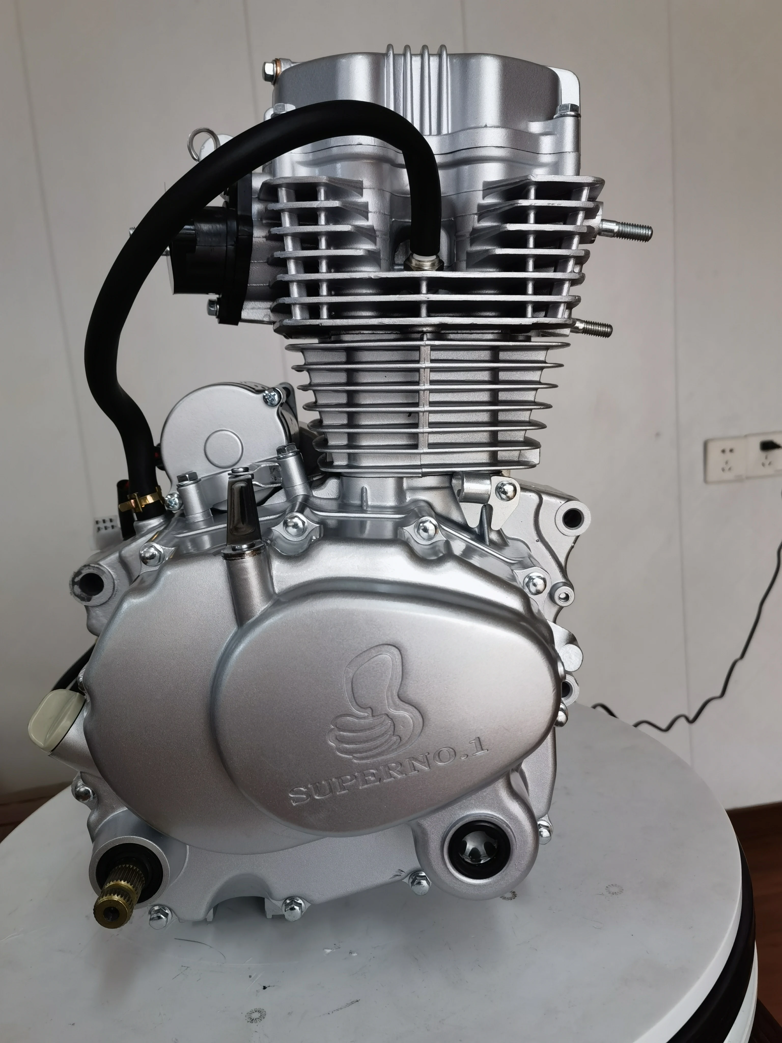 125cc 4 Stroke Motorcycle Engine Assembly, Two Cooling Versions, Durable Strong Power For Motorbike Maintenance Replacement