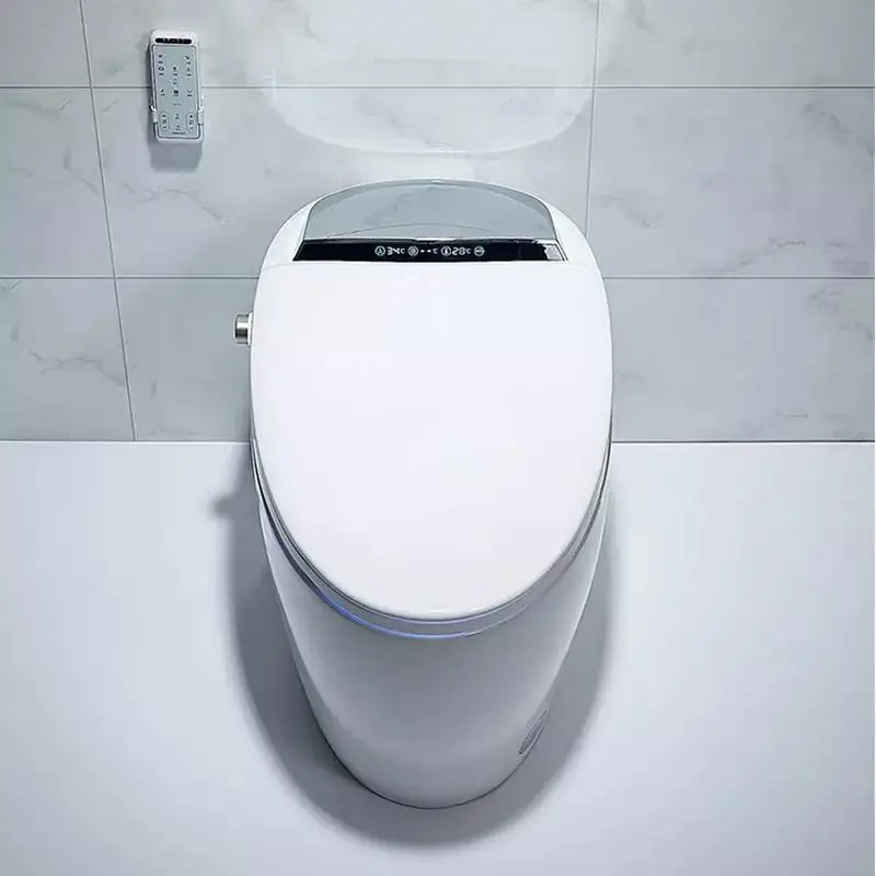 Baño Cerámica Inodoro Inteligente Moderno Lujo Eléctrico Automático Una Pieza Hotel Bidé Inodoros Inteligentes