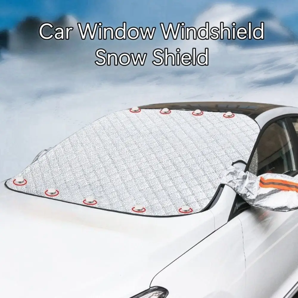 

Лобовое стекло автомобиля, снежный щиток, магнитная зимняя защита от льда для автомобиля со светоотражающей полосой, автомобильные аксессуары