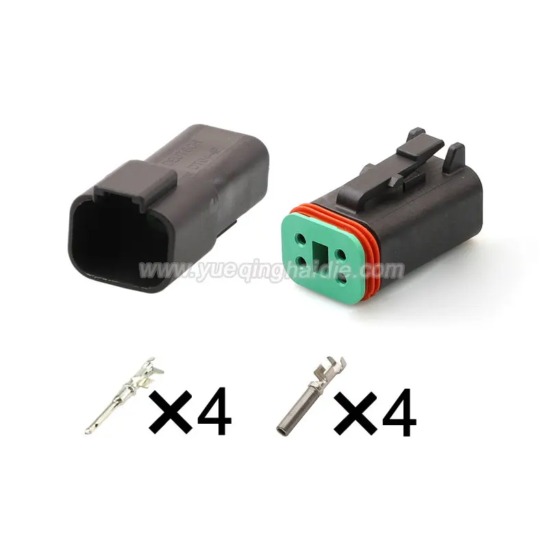 4 Pin DT06-4S-E004/DT04-4P-E004 Electrica Automotic  Socket Wiring Harness  Connector Terminals Dummy Seals Socket  Plug