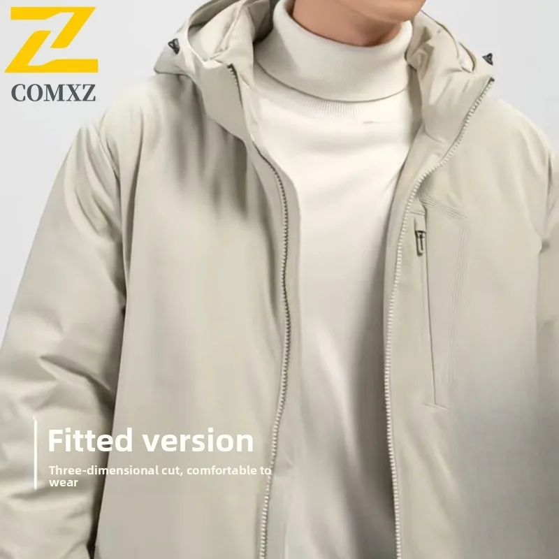 

COMXZ 2025 Autumn Winter Men Graphene Lined Couples Jacket Windproof Thick Outdoor Sports Coat tactics lightweight windbreaker