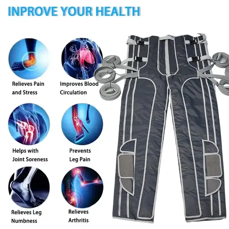 Professionelle Pressotherapiehose mit 24 Airbags und Infrarotheizung, Lymphdrainage und Körperformungsmaschine