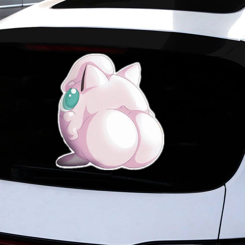 Pokemon Anime Funny Reflective Sticker Pikachu Eevee Jigglypuff Gengar Car Decoration Sticker Children\'s Toy Birthday Gift