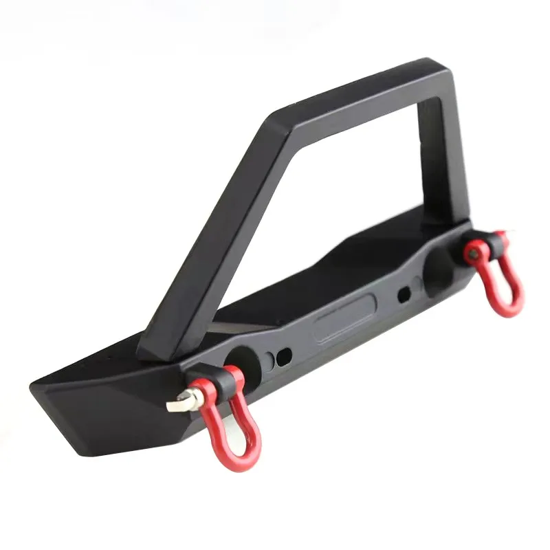 Metalowy Przedni Zderzak z Lampami Ulepszone Części Akcesoria do 1/10 Rc Crawler Axial Scx10 Ii 90046/47 Traxxas Trx-4 Trx4